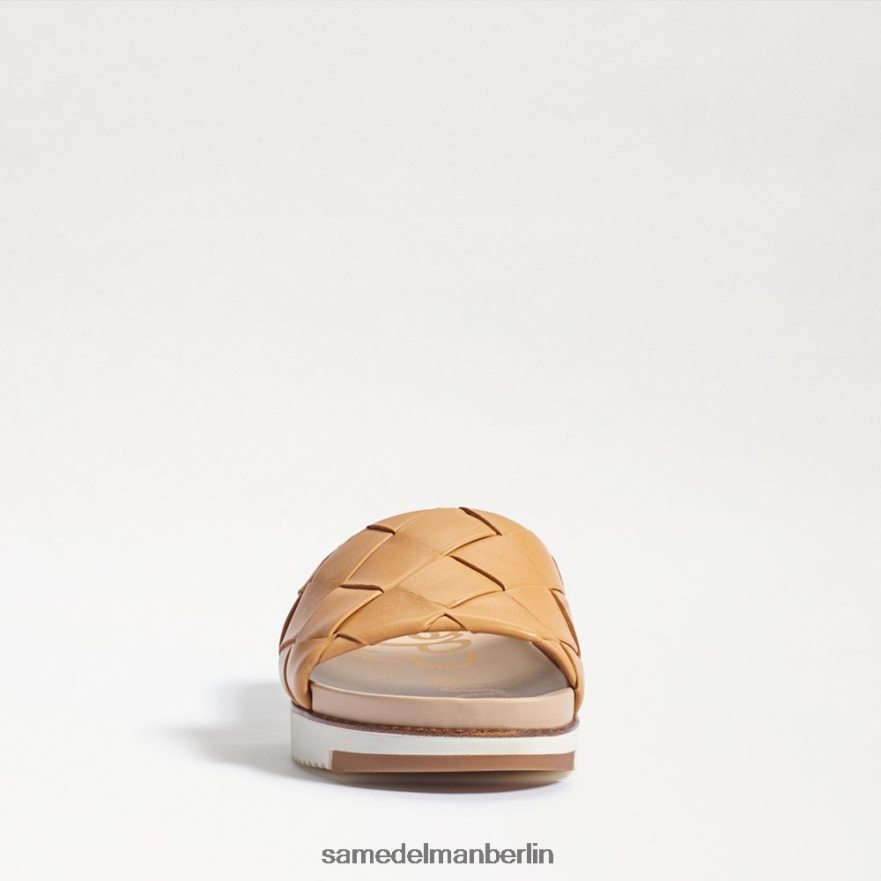 Sam Edelman Adaley gewebte Slide-Sandale Frauen natürliches Sandleder Schuhwerk 2P8JNV753 - Image 3