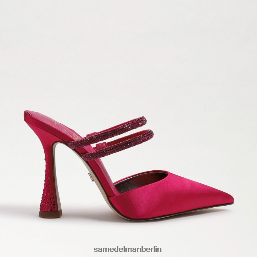 Sam Edelman Agustina Mule-Pumpe Frauen kräftiger Fuchsia-Satin Schuhwerk 2P8JNV954 - Image 2