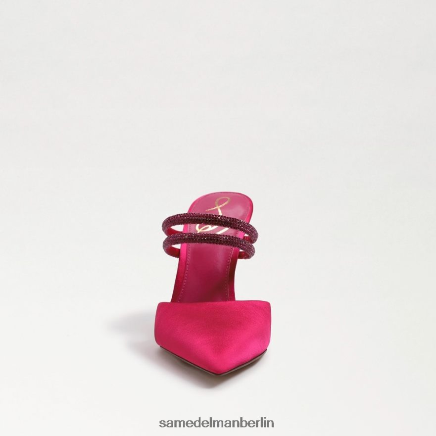 Sam Edelman Agustina Mule-Pumpe Frauen kräftiger Fuchsia-Satin Schuhwerk 2P8JNV954 - Image 3