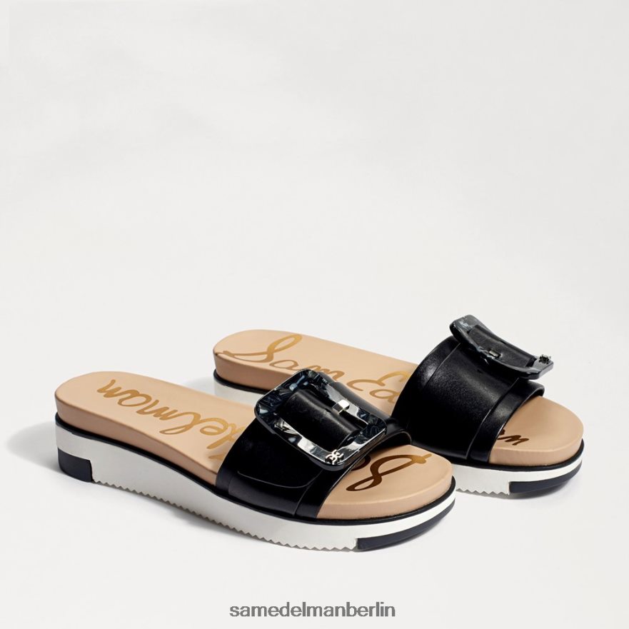 sam_edelman_ariane_slide_sandale_frauen_schwarzes_leder_schuhwerk_2p8jnv183.jpg Sam Edelman Ariane Slide-Sandale Frauen schwarzes Leder Schuhwerk 2P8JNV183 - Image 1