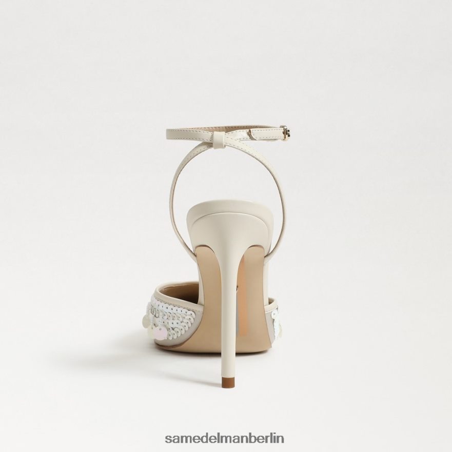 Sam Edelman Avril Slingback-Pumpe Frauen moderne elfenbeinfarbene Pailletten Schuhwerk 2P8JNV734 - Image 5