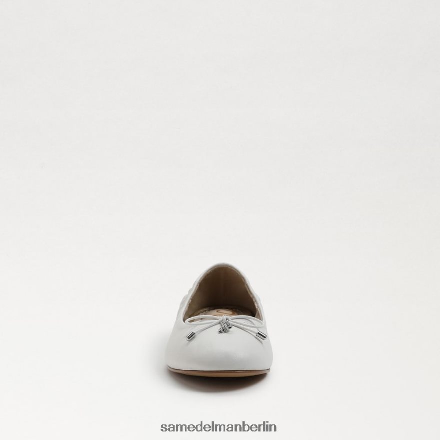 Sam Edelman Ballerinas von Felicia Kinder strahlend weißes Leder Schuhwerk 2P8JNV991 - Image 3