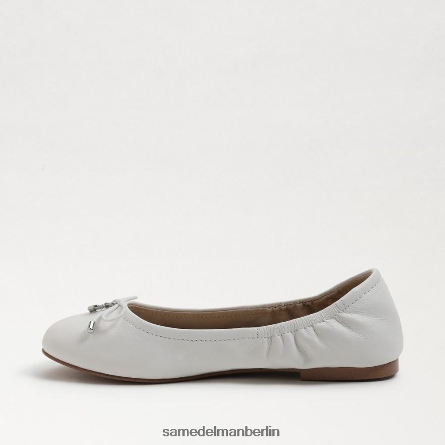 Sam Edelman Ballerinas von Felicia Kinder strahlend weißes Leder Schuhwerk 2P8JNV991 - Image 4