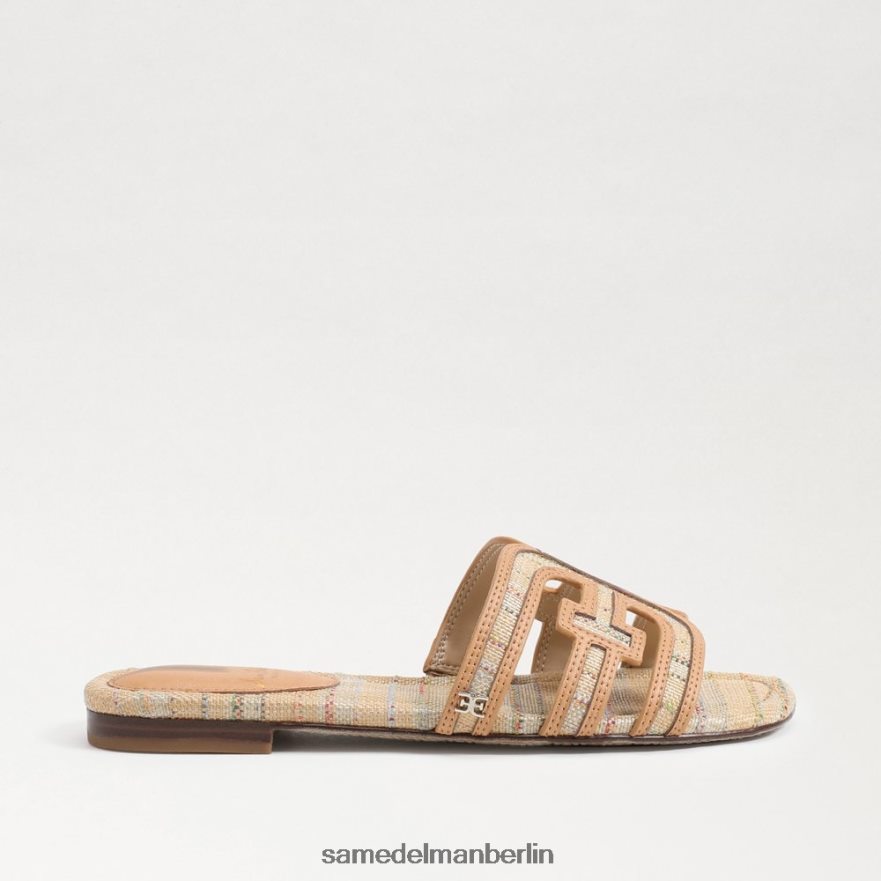 Sam Edelman Bay mehrfarbige Slide-Sandale Frauen Natürlicher Multi-Bast Schuhwerk 2P8JNV591 - Image 2