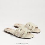 Sam Edelman Bay Perla Slide-Sandale Frauen modernes Elfenbein Schuhwerk 2P8JNV498