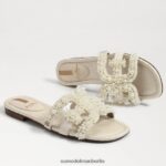 Sam Edelman Bay Perla Slide-Sandale Frauen modernes Elfenbein Schuhwerk 2P8JNV498 - Image 7