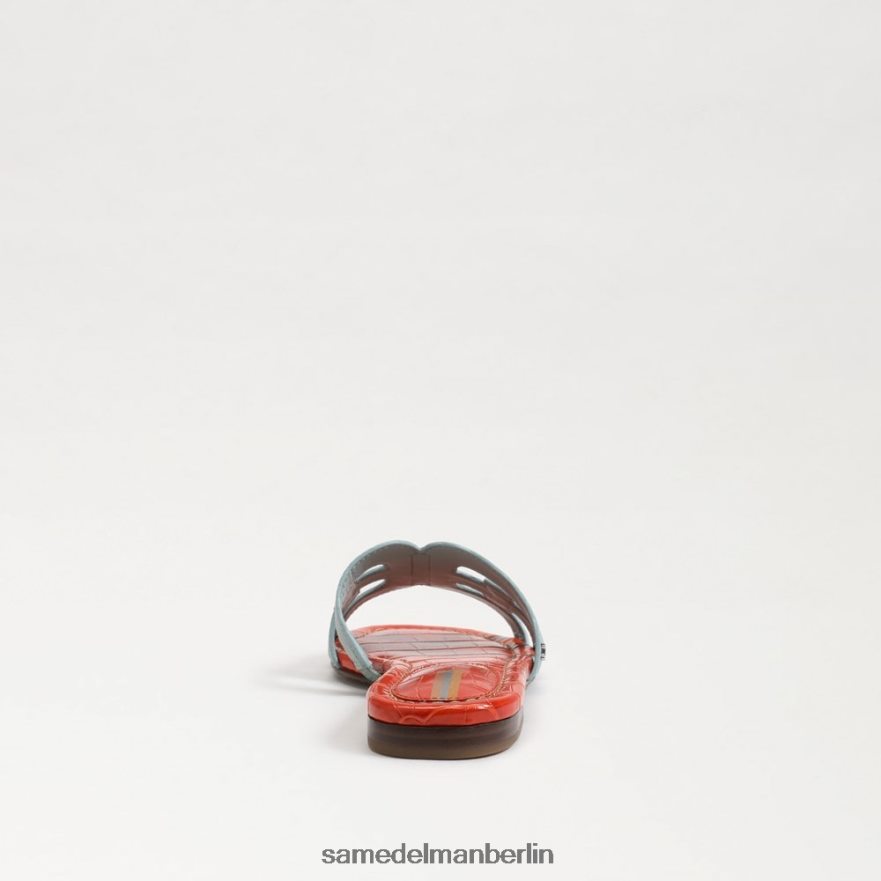 Sam Edelman Bay-Slide-Sandale Frauen Flut blau/orange Mohn Schuhwerk 2P8JNV9 - Image 5