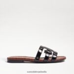 Sam Edelman Bay-Slide-Sandale Frauen schwarzes Lackleder Schuhwerk 2P8JNV21 - Image 2