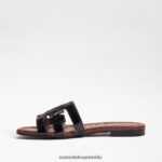 Sam Edelman Bay-Slide-Sandale Frauen schwarzes Lackleder Schuhwerk 2P8JNV21 - Image 4