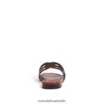 Sam Edelman Bay-Slide-Sandale Frauen schwarzes Lackleder Schuhwerk 2P8JNV21 - Image 5