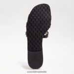 Sam Edelman Bay-Slide-Sandale Frauen schwarzes Lackleder Schuhwerk 2P8JNV21 - Image 6