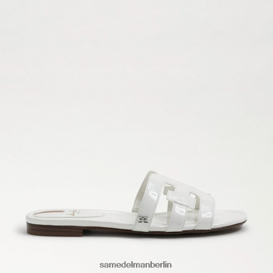 Sam Edelman Bay-Slide-Sandale Frauen strahlend weißes Lackleder Schuhwerk 2P8JNV380 - Image 2