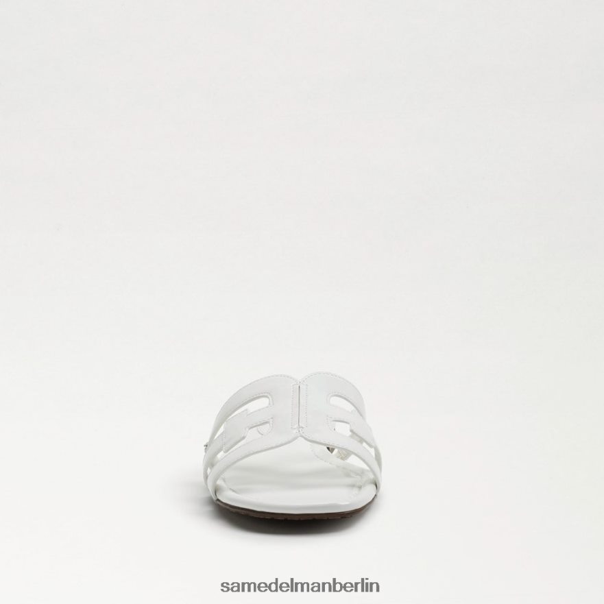 Sam Edelman Bay-Slide-Sandale Frauen strahlend weißes Lackleder Schuhwerk 2P8JNV380 - Image 3