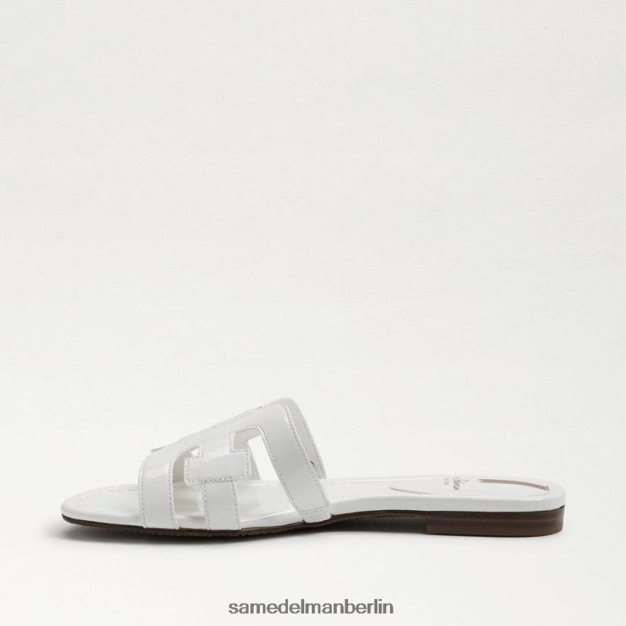 Sam Edelman Bay-Slide-Sandale Frauen strahlend weißes Lackleder Schuhwerk 2P8JNV380 - Image 4