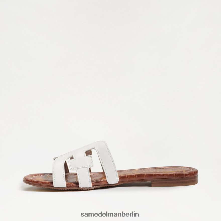 Sam Edelman Bay-Slide-Sandale Frauen strahlend weißes Leder Schuhwerk 2P8JNV13 - Image 4