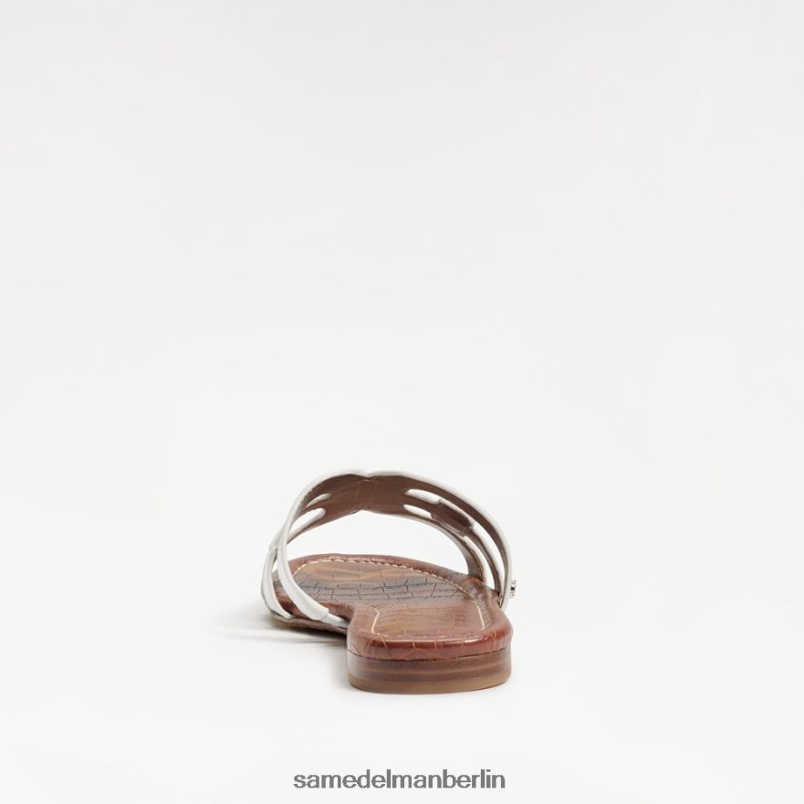 Sam Edelman Bay-Slide-Sandale Frauen strahlend weißes Leder Schuhwerk 2P8JNV13 - Image 5