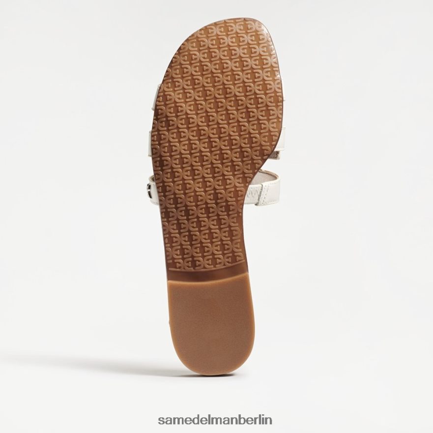 Sam Edelman Bay-Slide-Sandale Frauen strahlend weißes Leder Schuhwerk 2P8JNV13 - Image 6