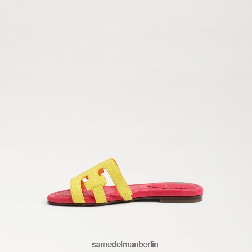 Sam Edelman Bay-Slide-Sandale Kinder Mimose gelb/ultra fuscia Schuhwerk 2P8JNV886 - Image 4