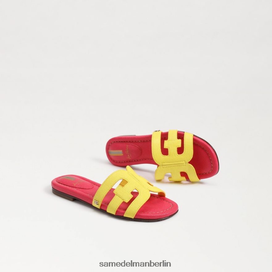 Sam Edelman Bay-Slide-Sandale Kinder Mimose gelb/ultra fuscia Schuhwerk 2P8JNV886 - Image 7