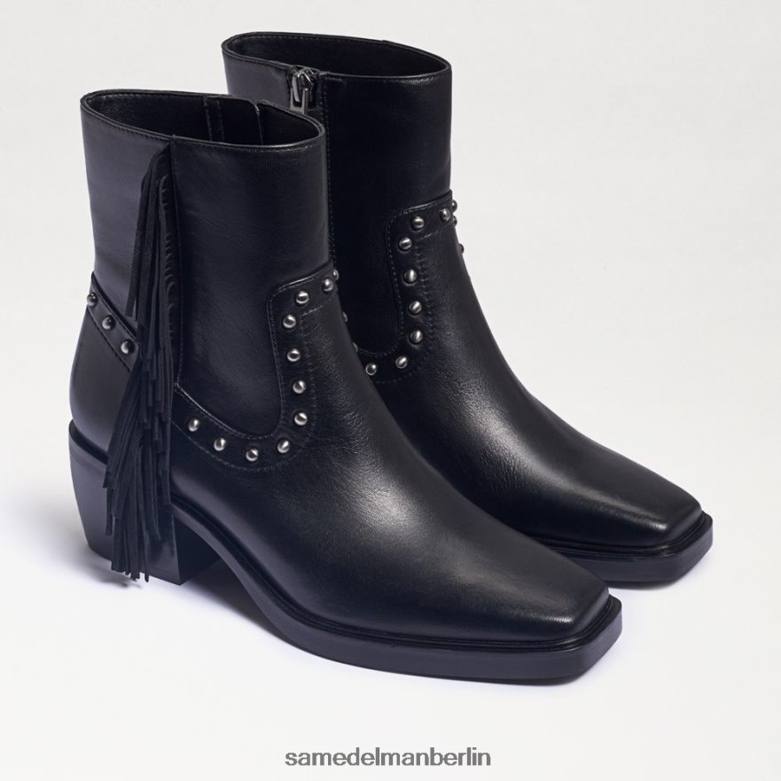 sam_edelman_bernie_fransenstiefelette_frauen_schwarzes_leder_schuhwerk_2p8jnv731.jpg Sam Edelman Bernie Fransenstiefelette Frauen schwarzes Leder Schuhwerk 2P8JNV731 - Image 1