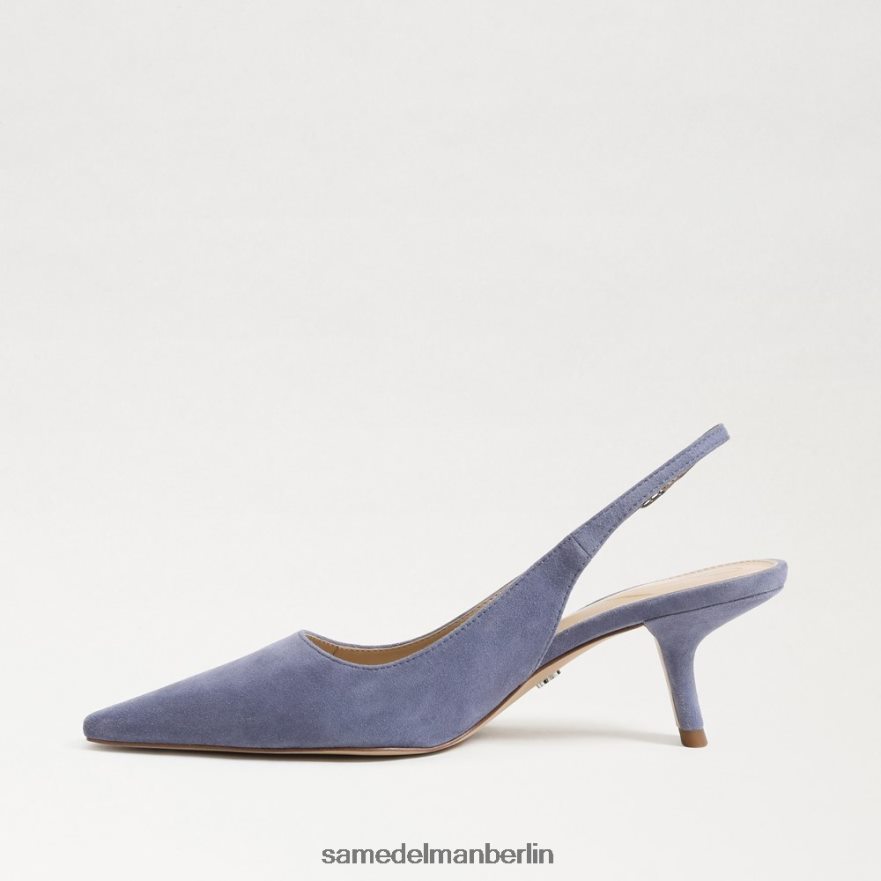 Sam Edelman Bianka Slingback-Pumpe Frauen staubiges violettes Wildleder Schuhwerk 2P8JNV96 - Image 4