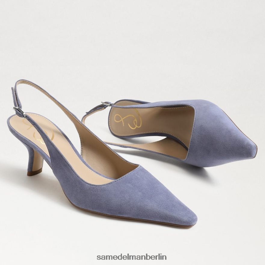 Sam Edelman Bianka Slingback-Pumpe Frauen staubiges violettes Wildleder Schuhwerk 2P8JNV96 - Image 7