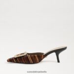 Sam Edelman Brit-Kitten-Heel-Mule Frauen braun-multi Schuhwerk 2P8JNV430 - Image 4