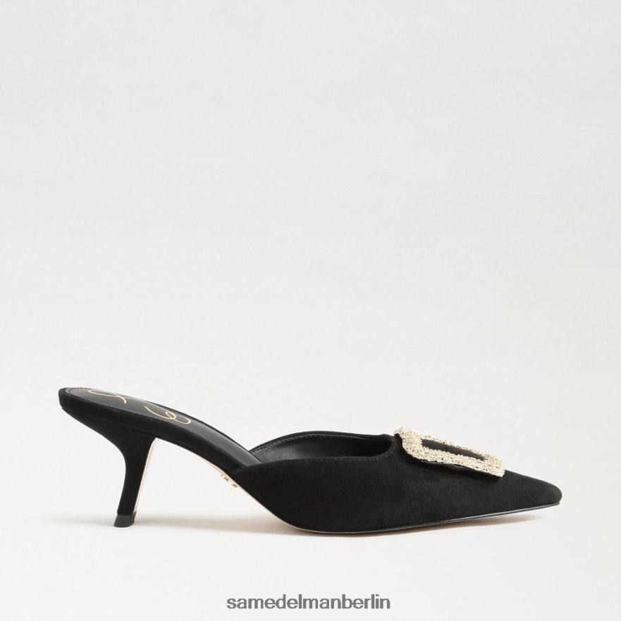 Sam Edelman Brit-Kitten-Heel-Mule Frauen schwarzes Wildleder Schuhwerk 2P8JNV434 - Image 2