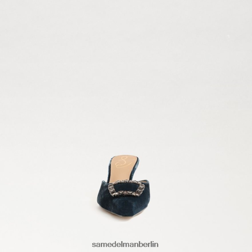 Sam Edelman Brit-Kitten-Heel-Mule Frauen tiefer saphirfarbener Samt Schuhwerk 2P8JNV433 - Image 3