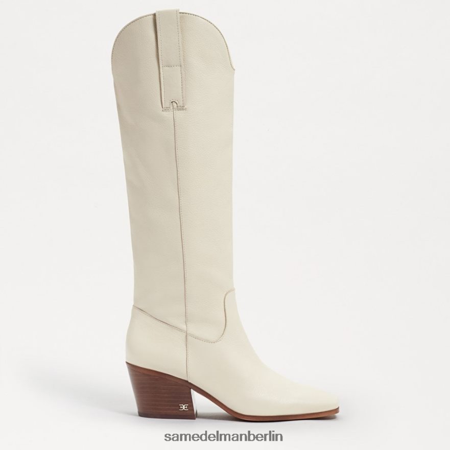 Sam Edelman Britten Westernstiefel Frauen modernes elfenbeinfarbenes Leder Schuhwerk 2P8JNV814 - Image 2