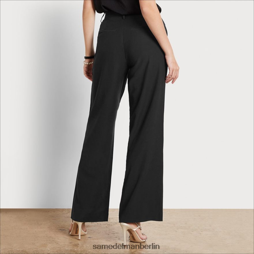 Sam Edelman Codie-Hose mit hohem Bund und weitem Bein Frauen Schwarz Bekleidung 2P8JNV1209 - Image 4