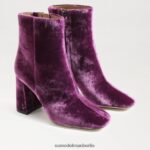 Sam Edelman Codie-Stiefeletten Frauen tiefer Orchideensamt Schuhwerk 2P8JNV448