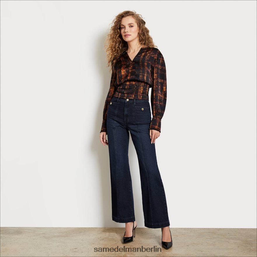 Sam Edelman Codie-Taschenhose mit hohem Bund und weitem Bund Frauen einwandfrei Bekleidung 2P8JNV1222 - Image 1