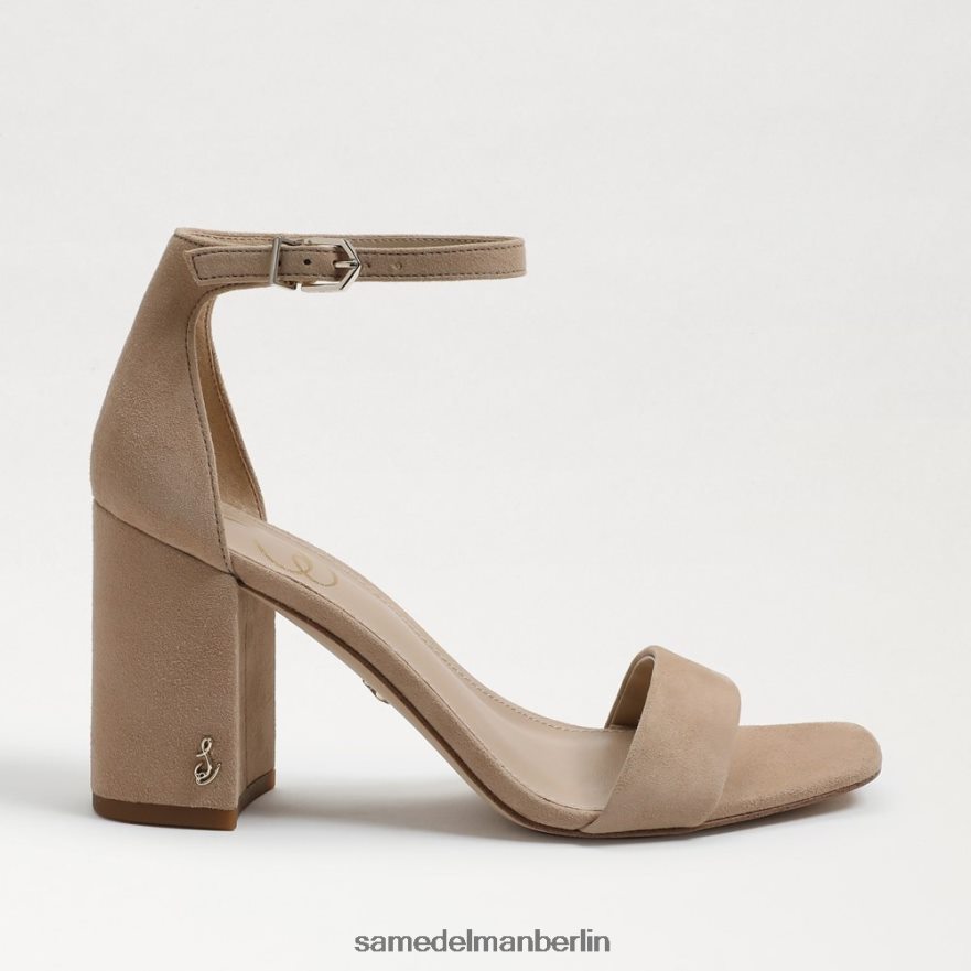 Sam Edelman Daniella Sandale mit Blockabsatz Frauen Haferflocken-Wildleder Schuhwerk 2P8JNV303 - Image 2