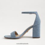 Sam Edelman Daniella Sandale mit Blockabsatz Frauen Montroseblau Schuhwerk 2P8JNV296 - Image 4