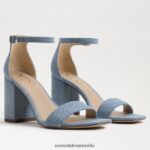 Sam Edelman Daniella Sandale mit Blockabsatz Frauen Montroseblau Schuhwerk 2P8JNV296 - Image 7