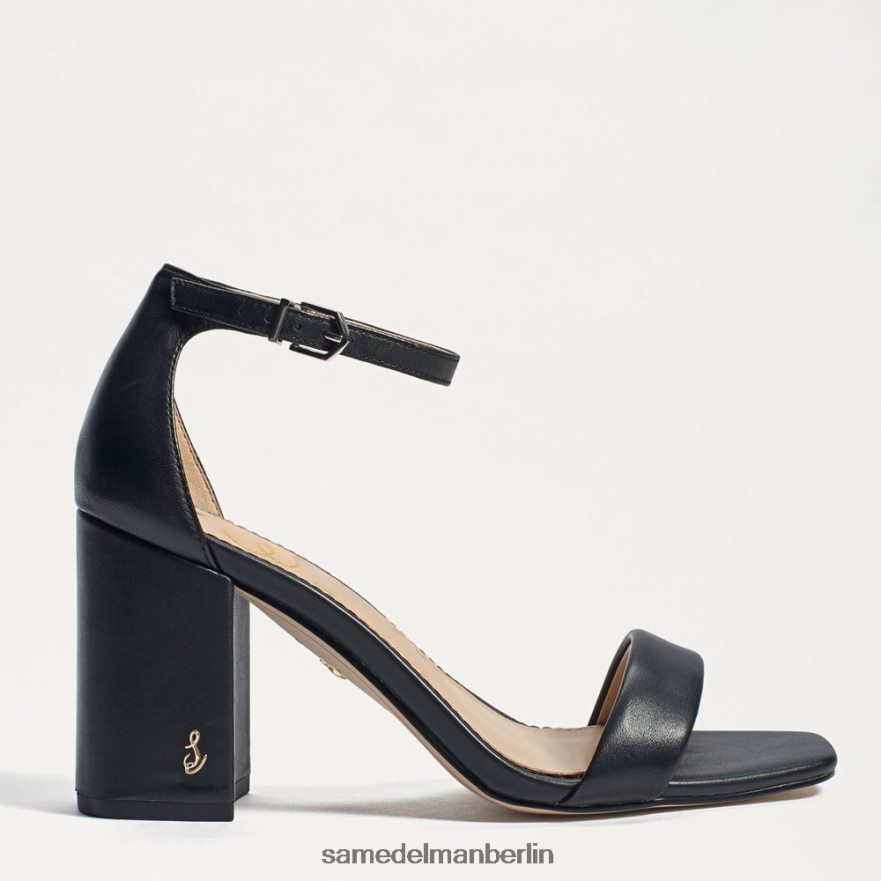 Sam Edelman Daniella Sandale mit Blockabsatz Frauen schwarzes Leder Schuhwerk 2P8JNV299 - Image 2