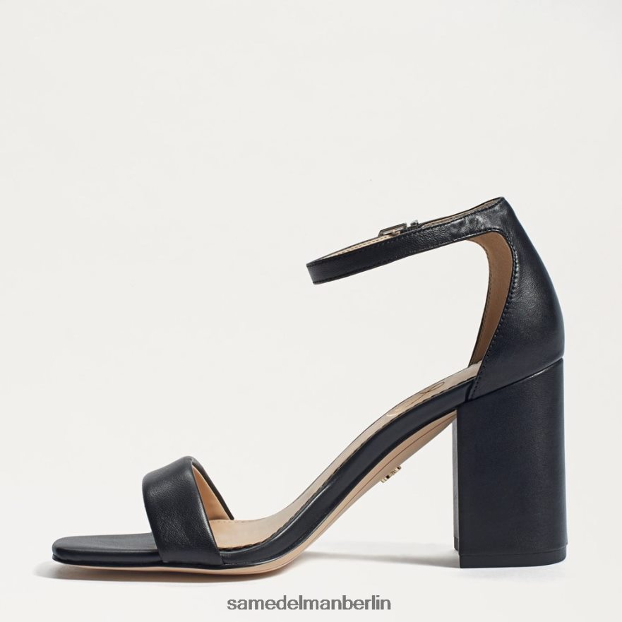 Sam Edelman Daniella Sandale mit Blockabsatz Frauen schwarzes Leder Schuhwerk 2P8JNV299 - Image 4