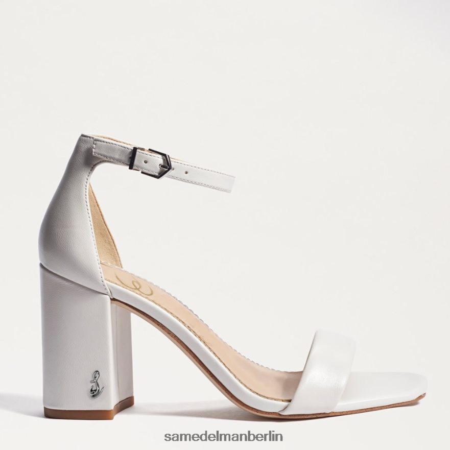 Sam Edelman Daniella Sandale mit Blockabsatz Frauen strahlend weißes Leder Schuhwerk 2P8JNV300 - Image 2