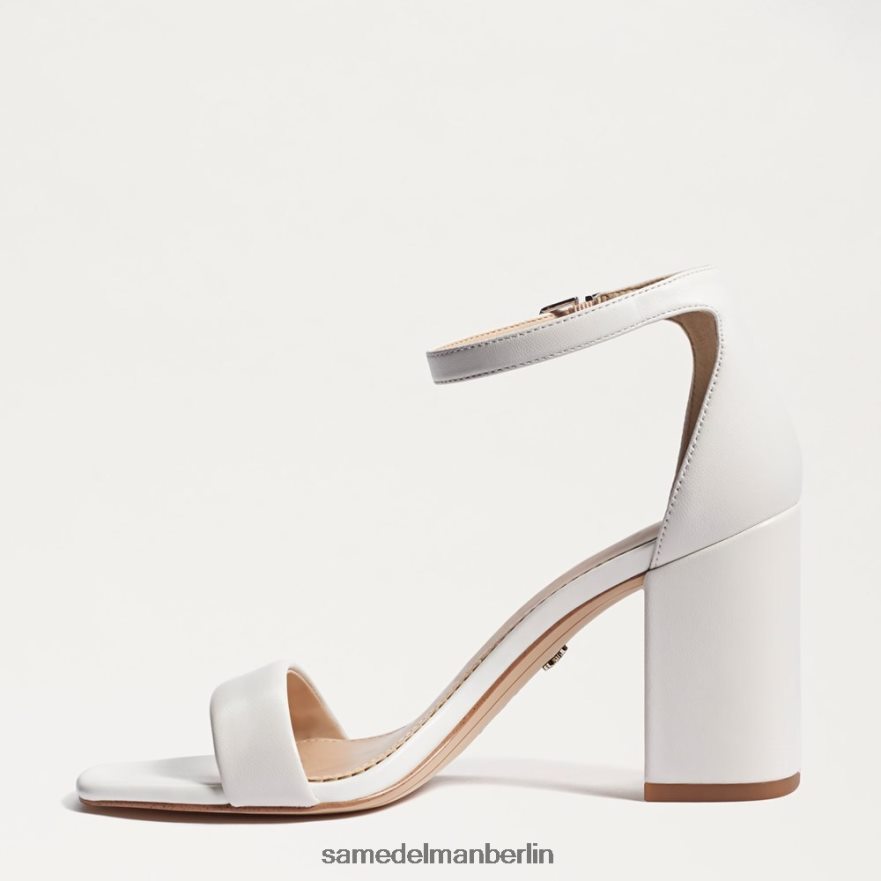 Sam Edelman Daniella Sandale mit Blockabsatz Frauen strahlend weißes Leder Schuhwerk 2P8JNV300 - Image 4