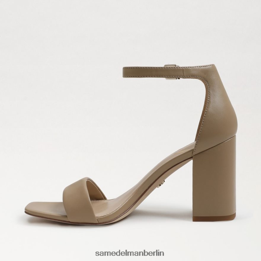Sam Edelman Daniella Sandale mit Blockabsatz Frauen weiches beiges Leder Schuhwerk 2P8JNV301 - Image 4