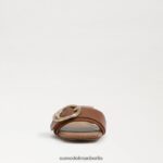 Sam Edelman Delfi-Slide-Sandale Frauen reichhaltiger Cognac Schuhwerk 2P8JNV704 - Image 3