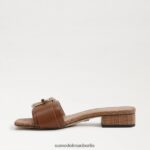 Sam Edelman Delfi-Slide-Sandale Frauen reichhaltiger Cognac Schuhwerk 2P8JNV704 - Image 4