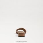Sam Edelman Delfi-Slide-Sandale Frauen reichhaltiger Cognac Schuhwerk 2P8JNV704 - Image 5