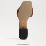 Sam Edelman Delfi-Slide-Sandale Frauen reichhaltiger Cognac Schuhwerk 2P8JNV704 - Image 6