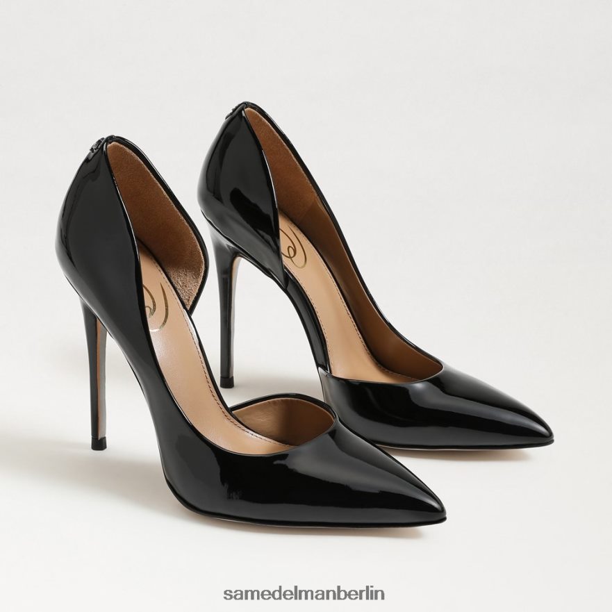 Sam Edelman Delores spitzer Zehenabsatz Frauen schwarzes Lackleder Schuhwerk 2P8JNV779 - Image 1