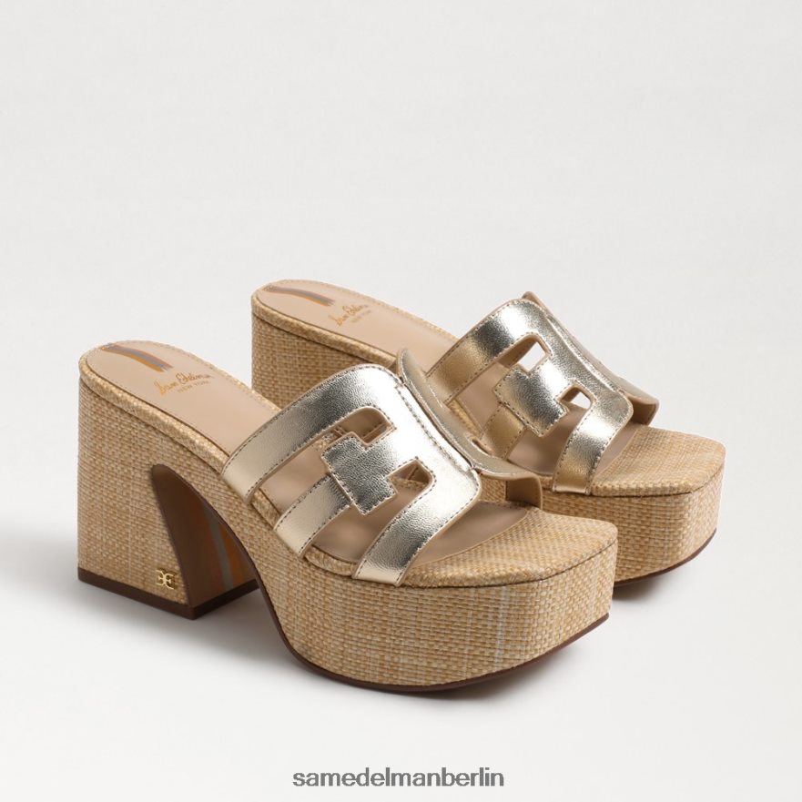 sam_edelman_dev_plateausandale_frauen_gold_blatt_schuhwerk_2p8jnv547.jpg Sam Edelman Dev-Plateausandale Frauen Gold Blatt Schuhwerk 2P8JNV547 - Image 1
