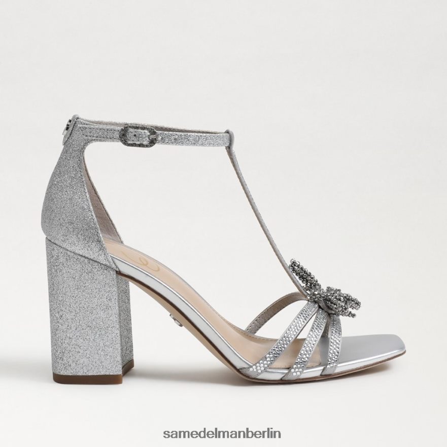 Sam Edelman Donnie-Sandale mit Blockabsatz Frauen weiches Silber Schuhwerk 2P8JNV692 - Image 2