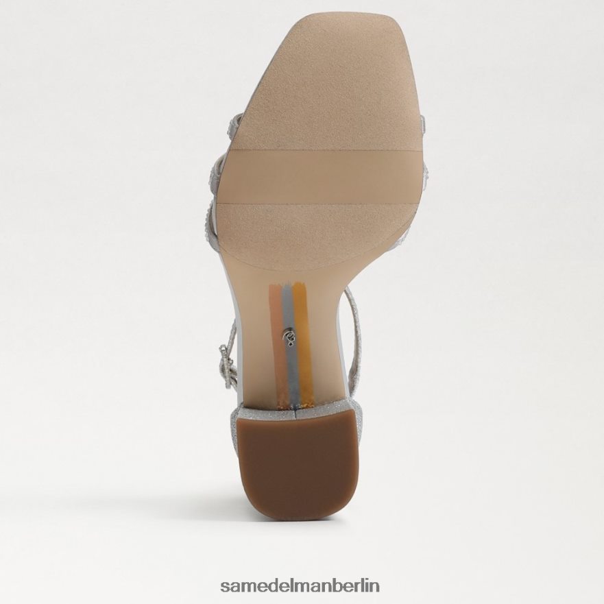 Sam Edelman Donnie-Sandale mit Blockabsatz Frauen weiches Silber Schuhwerk 2P8JNV692 - Image 6