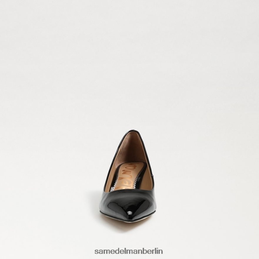 Sam Edelman Dori Kitten-Heel-Pumpe Frauen schwarzes Lackleder Schuhwerk 2P8JNV544 - Image 3